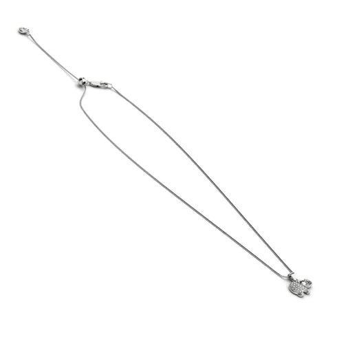 Heiligtum | 925 Sterling Silber | Kristall Elefant Unendlichkeitsverschluss Halskette